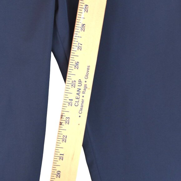 Theory Tennyson Neoteric Pants Navy Size 6 Minimalist Straight Leg USA Made - Picture 5 of 8